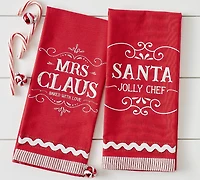 DII® Mr & Mrs Claus Dishtowel Set
