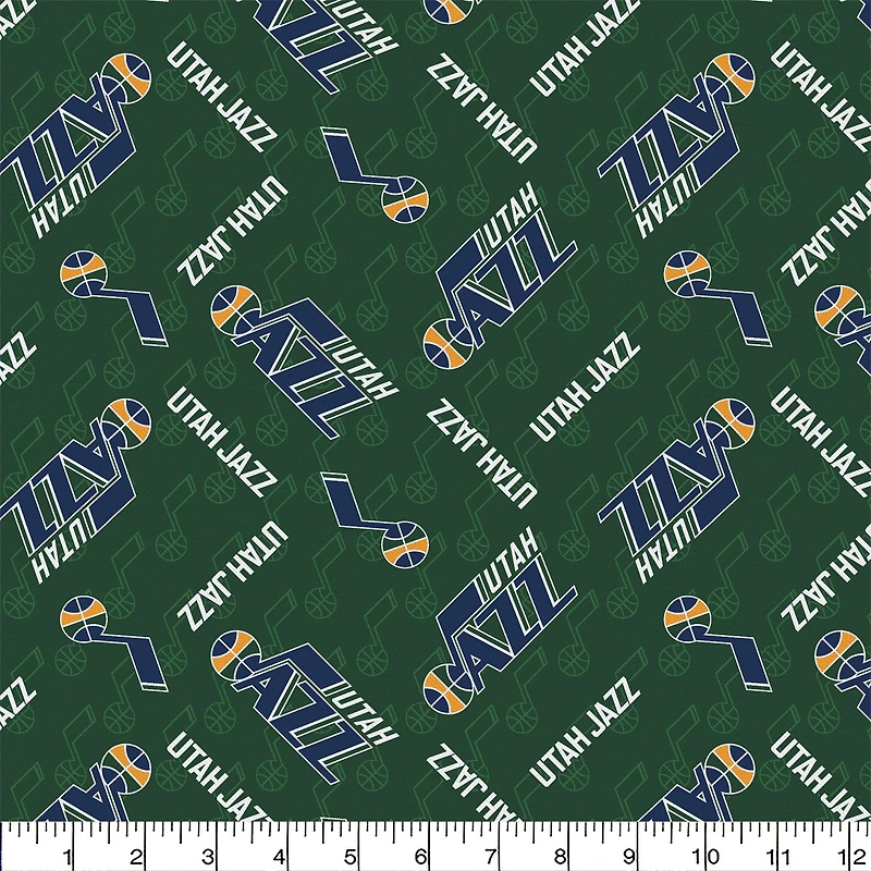 Camelot Fabrics NBA Utah Jazz Cotton Precut Fabric Bundle