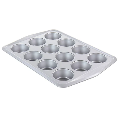 Martha Stewart Gray 12 Cup Nonstick Carbon Steel Muffin Pan