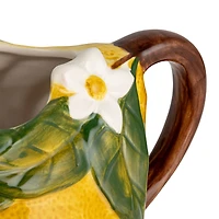 Hello Honey® 6.25" Sunny Orchard Stoneware Lemon Pitcher