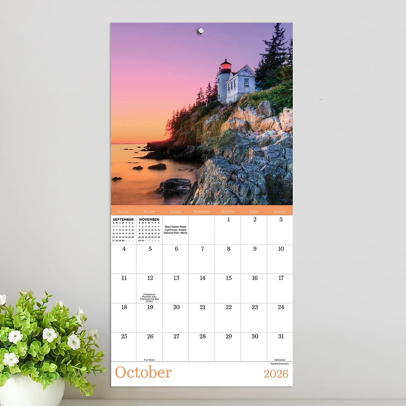 2026 Lighthouses Mini Calendar