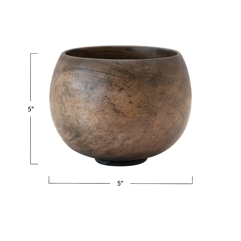 Hello Honey® 5" Walnut Mango Wood Bowl