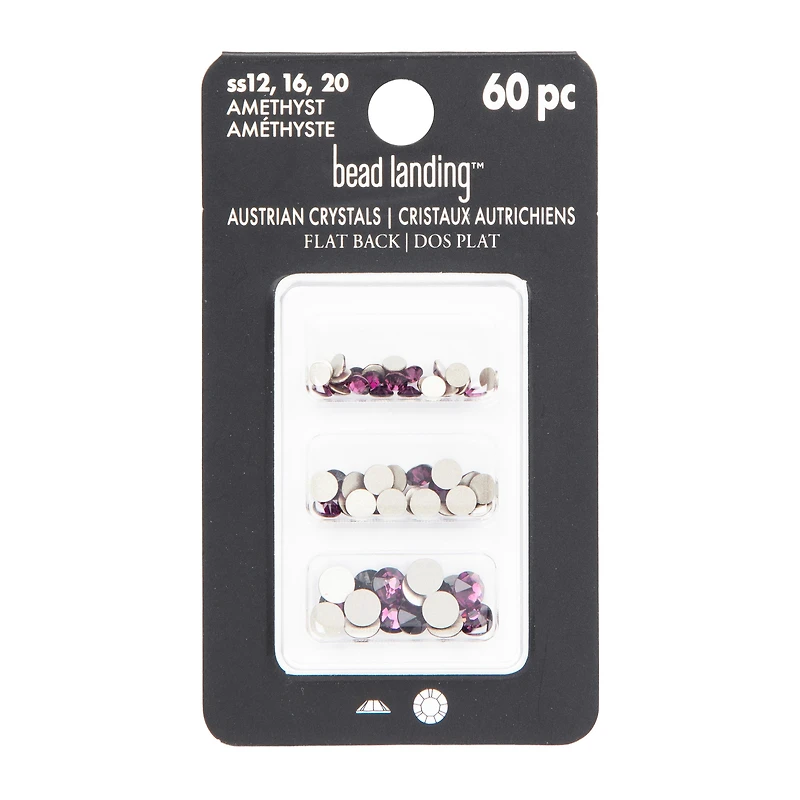 Round Flatback Austrian Crystals Mix by Bead Landing