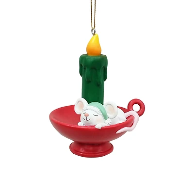 4" Candle with Mouse Ornament by Ashland®