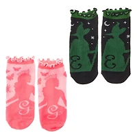 Wicked™ 2 Pair Adult Ruffled Ankle Sock Set