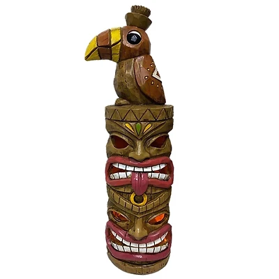 Santa's Workshop 15" Solar Double Tiki with Bird
