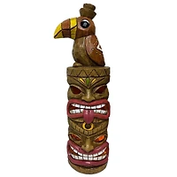 Santa's Workshop 15" Solar Double Tiki with Bird