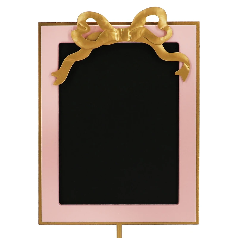 12" Pink & Gold Tabletop Chalkboard Décor by Ashland®