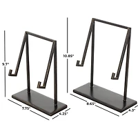 Black Metal Modern Abstract Easel Set