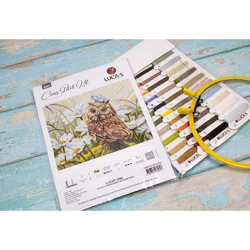 Luca-s Lucky Owl Counted Cross Stitch Kit