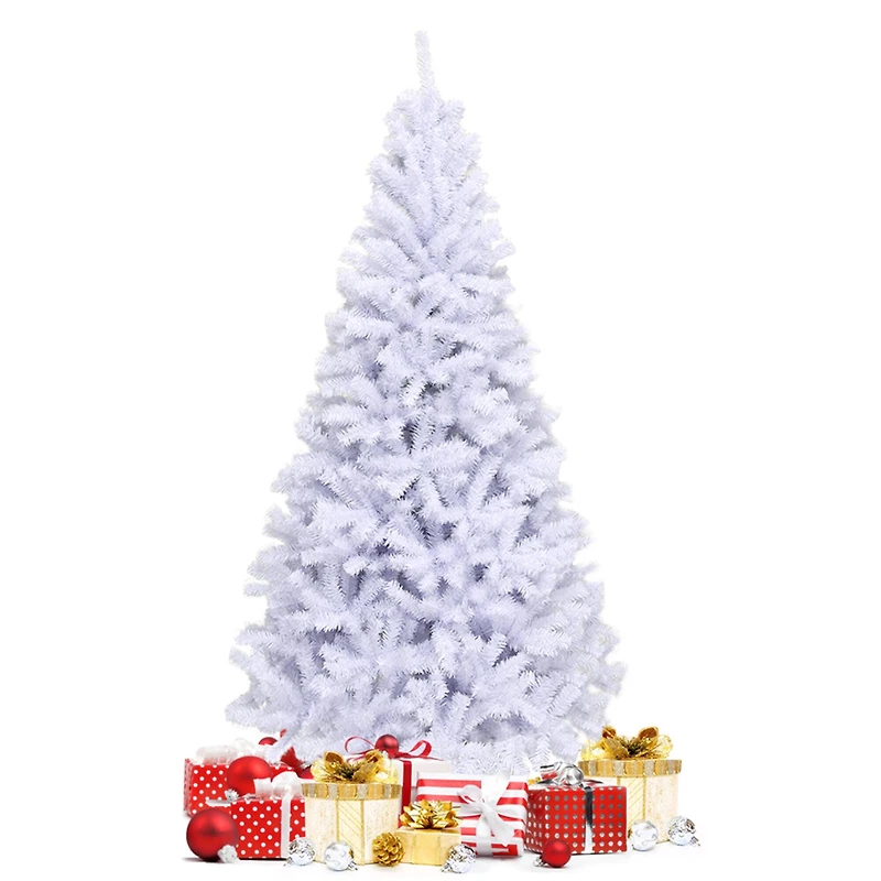 Costway 6ft. Unlit Hinged Pine Artificial Christmas Tree