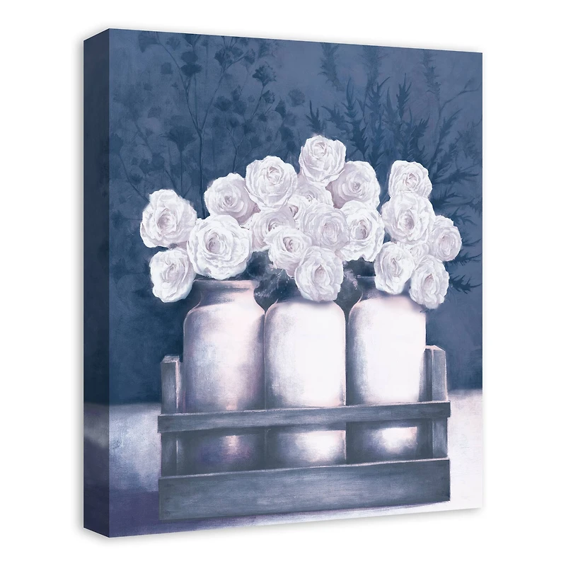 Blue Roses 16" x 20" Canvas Wall Art