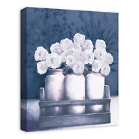 Blue Roses 16" x 20" Canvas Wall Art