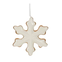 4" Ceramic Star & Snowflake Ornaments Set