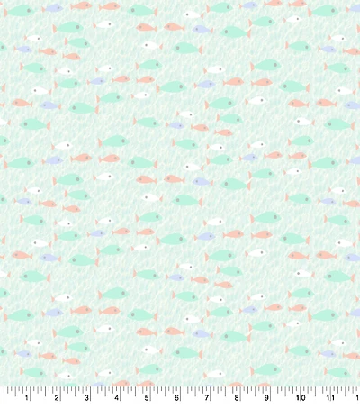 Springs Creative Mermaid Fun Fishy Cotton Fabric