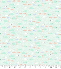 Springs Creative Mermaid Fun Fishy Cotton Fabric