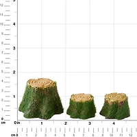 12 Pack: Mini Stump Table & Stools Set by Make Market®