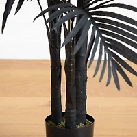 6ft. Artificial Halloween Black Golden Cane Tree