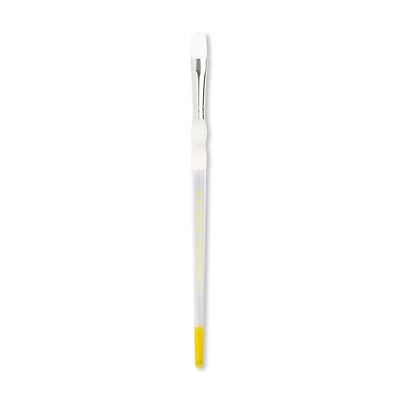 Soft-Grip Series 4010 White Taklon Short Handle Bright Brush, Size 6