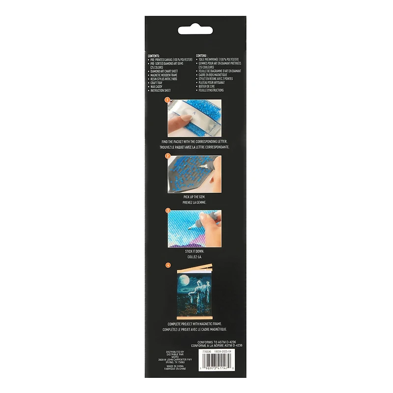 8" x 10" Mummy Diamond Art Kit with Magnetic Frame by Make Market®