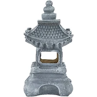 13" Solar Powered LED Pagoda Outdoor Garden Statue
