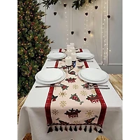 Wizardi 13.75" x 71" Festive Christmas Presents Table Runner