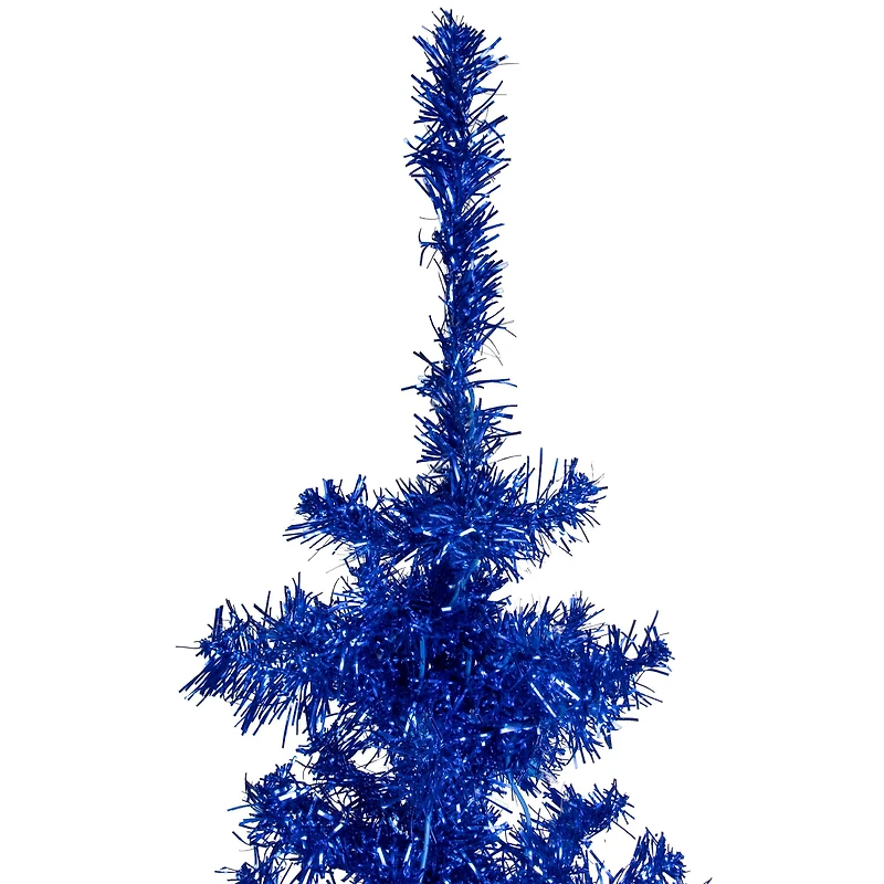 4ft. Unlit Blue Tinsel Artificial Christmas Tree