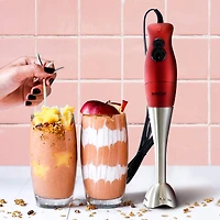 Better Chef DualPro Red Handheld Immersion Blender Hand Mixer