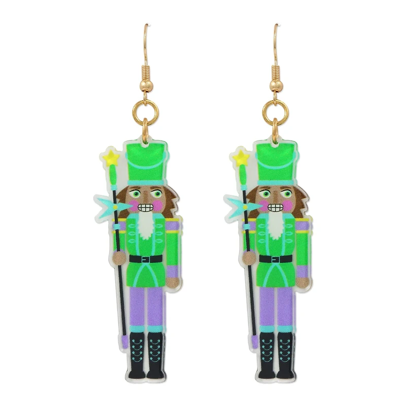Green Nutcracker Earrings by Celebrate It™