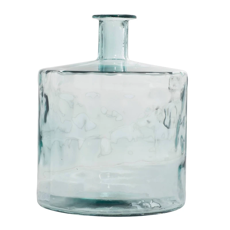 17" Clear Glass Farmhouse Vase
