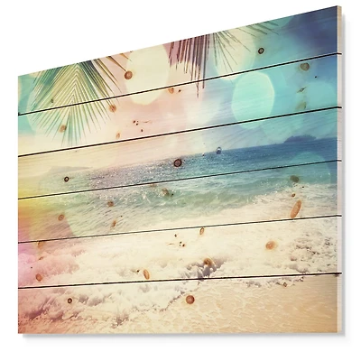 Designart - Colorful Serenity Tropical Beach