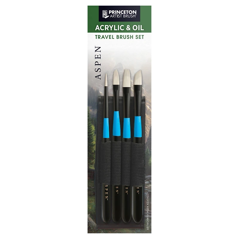 Princeton™ Aspen™ Acrylic and Oil Travel Brush Set