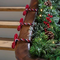 Haute Decor 16" Black, Red & White Decorative Twist Ties, 6ct.