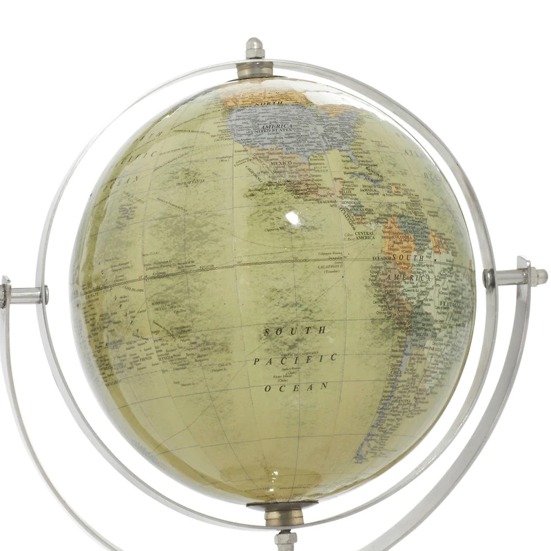 11" Silver Steel Traditional Globe