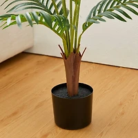 Glitzhome® 3.5ft. Potted Faux Areca Palm Tree