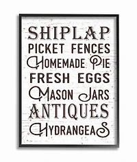 Stupell Industries The Best Rustic Things Farmhouse Wall Art in Frame