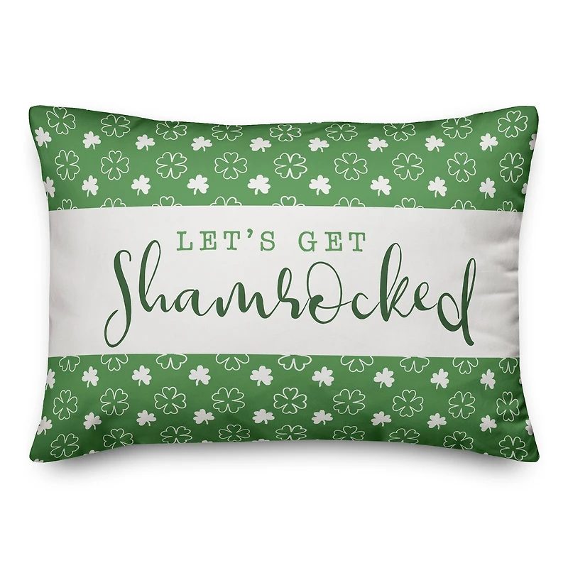 Lets Get Shamrocked Pillow 14" x 20" Throw Pillow