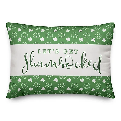 Lets Get Shamrocked Pillow 14" x 20" Throw Pillow