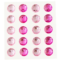 12 Packs: 20 ct. (240 total) Pink & Fuchsia Rhinestone Stickers by Recollections™