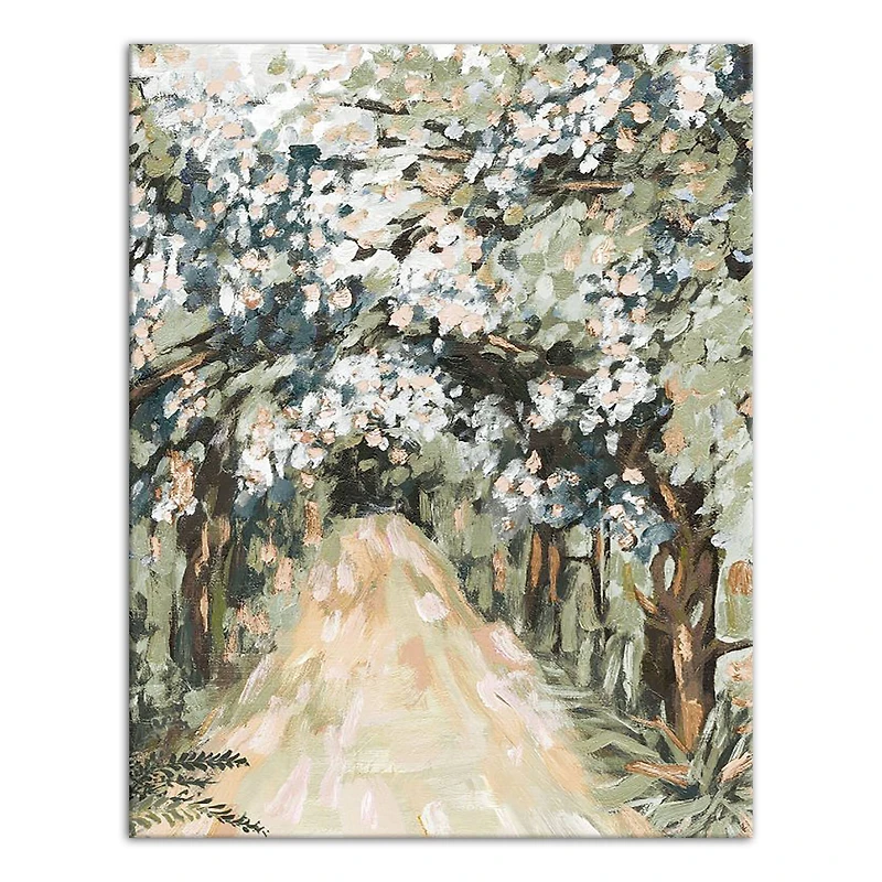 Soft Jewel Treescape 11" x 14" Canvas Wall Art