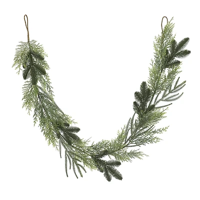 6ft. Pine & Cedar Glitter Garland by Ashland®