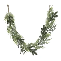 6ft. Pine & Cedar Glitter Garland by Ashland®