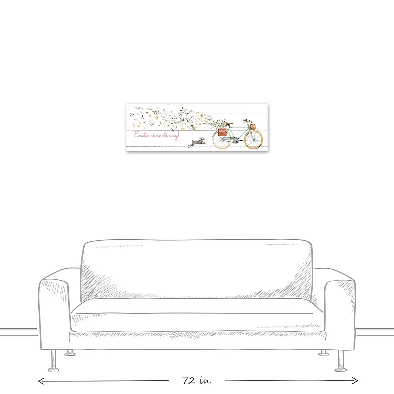 Easter Bike Canvas Wall Art
