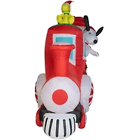 7.5ft. Airblown® Inflatable Peanuts Christmas Train
