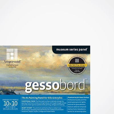 Ampersand™ Gessobord™ Museum Series Cradled 1.5" Profile Panel