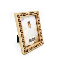 Expressions™ 4" x 6" Natural Beaded Frame by Studio Décor®