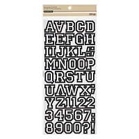 Black Letterman Alphabet Stickers by Recollections™