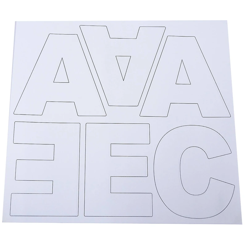 Large White Block Alphabet Stickers by Recollections™