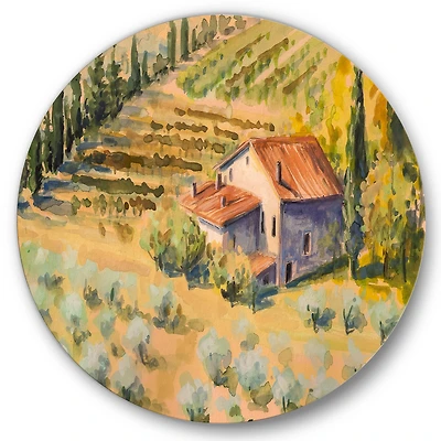 Designart - Little Farm In Countryside