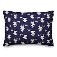 La Vie en Rose Rectangle Throw Pillow